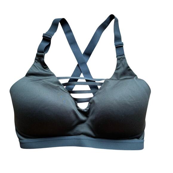 Victoria's Secret Other - Victoria’s Secret Olive Green VSX Sports Bra Criss Cross Racerback Size 34DD